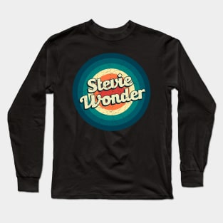 Graphic Wonder Name Retro Vintage Circle Long Sleeve T-Shirt